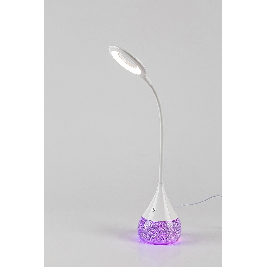 Rabalux - LED RGB Stmívatelná stolní lampa LED/4W/230V bílá