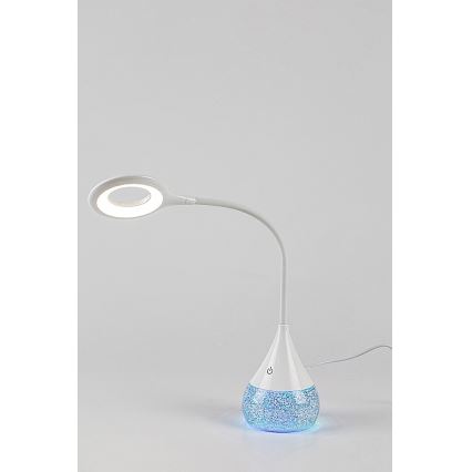 Rabalux - LED RGB Stmívatelná stolní lampa LED/4W/230V bílá