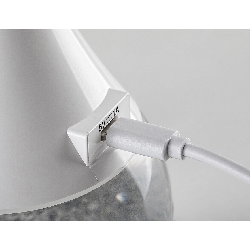 Rabalux - LED RGB Stmívatelná stolní lampa LED/4W/230V bílá