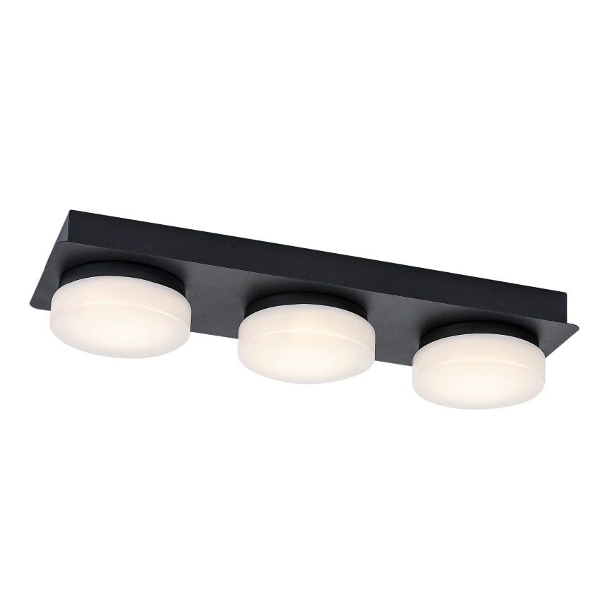 Rabalux - LED Stropní koupelnové svítidlo 3xLED/6W/230V IP44 černá