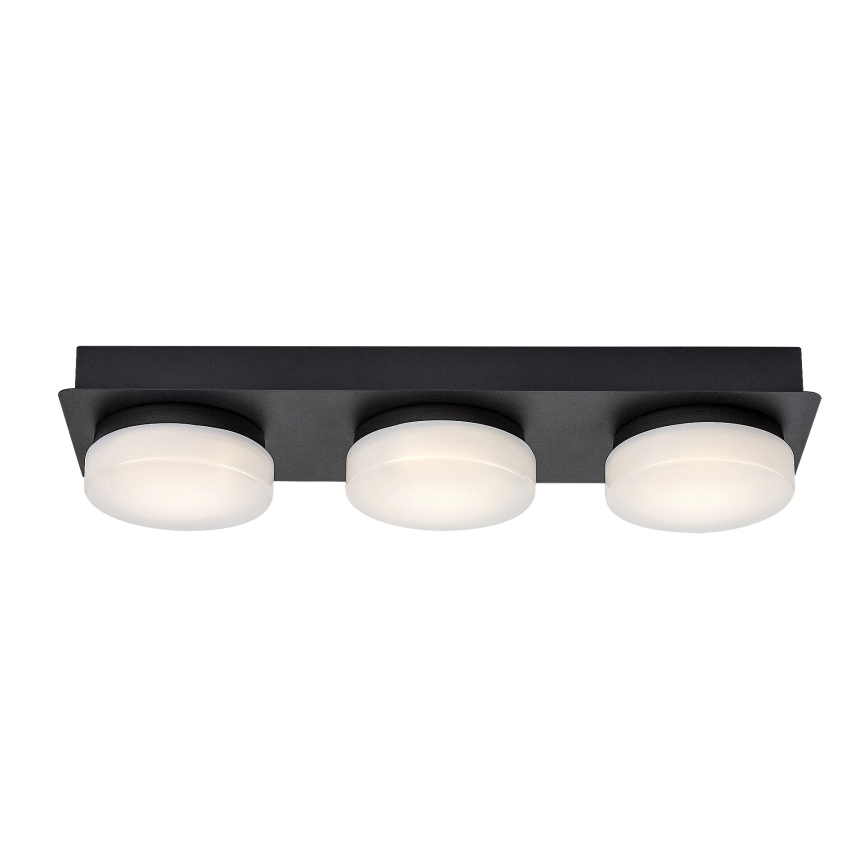 Rabalux - LED Stropní koupelnové svítidlo 3xLED/6W/230V IP44 černá