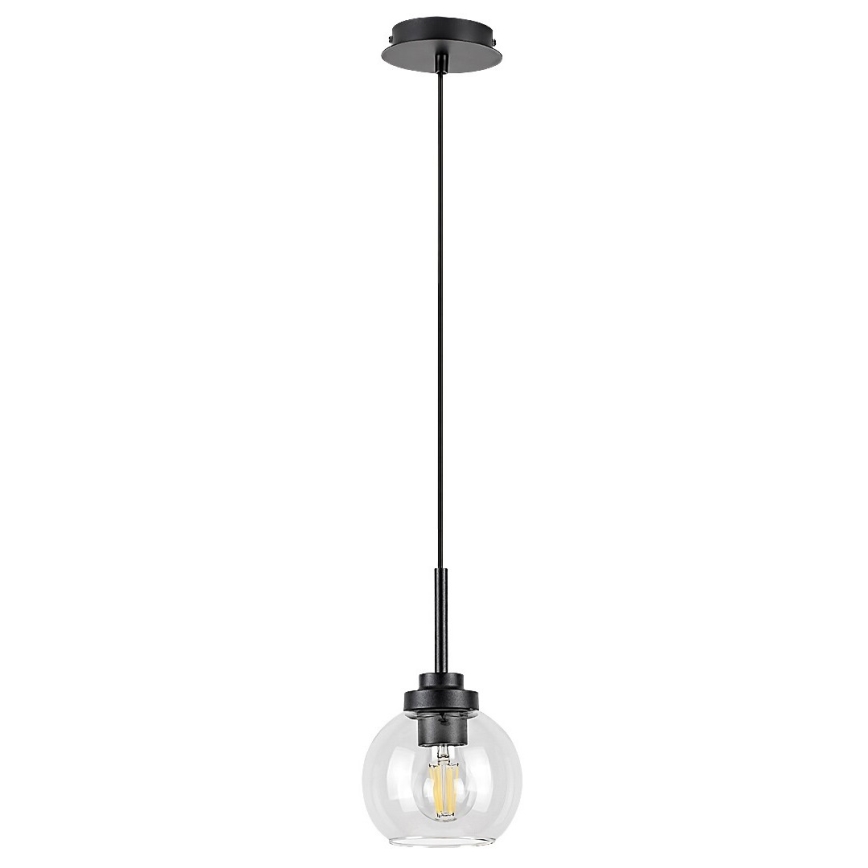 Rabalux - Koupelnový lustr na lanku 1xE27/15W/230V černá IP44