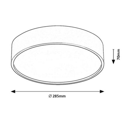 Rabalux - LED Stropní svítidlo se senzorem LED/19W/230V IP44 4000K pr. 28,5 cm bílá