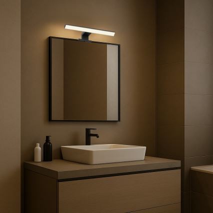 Rabalux - LED Koupelnové osvětlení zrcadla LED/6W/230V IP44 30 cm černá