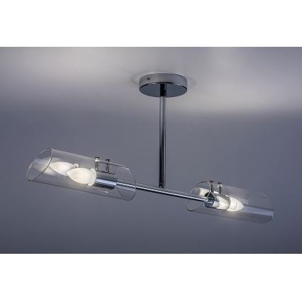 Rabalux - Koupelnový lustr na tyči 2xE14/12W/230V IP44 lesklý chrom