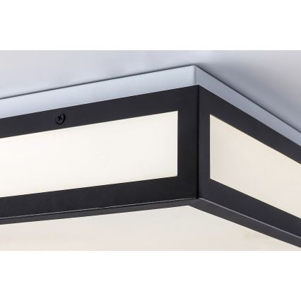 Rabalux - LED Koupelnové stropní svítidlo LED/24W/230V IP44 4000K 40x40 cm černá