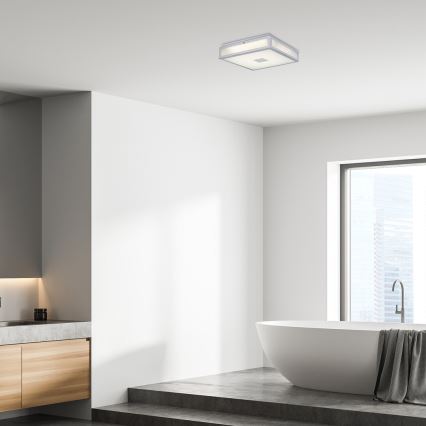 Rabalux - LED Koupelnové stropní svítidlo LED/24W/230V IP44 4000K 40x40 cm bílá