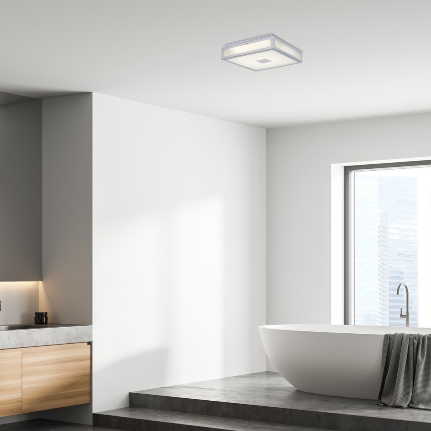 Rabalux - LED Koupelnové stropní svítidlo LED/24W/230V IP44 4000K 40x40 cm bílá
