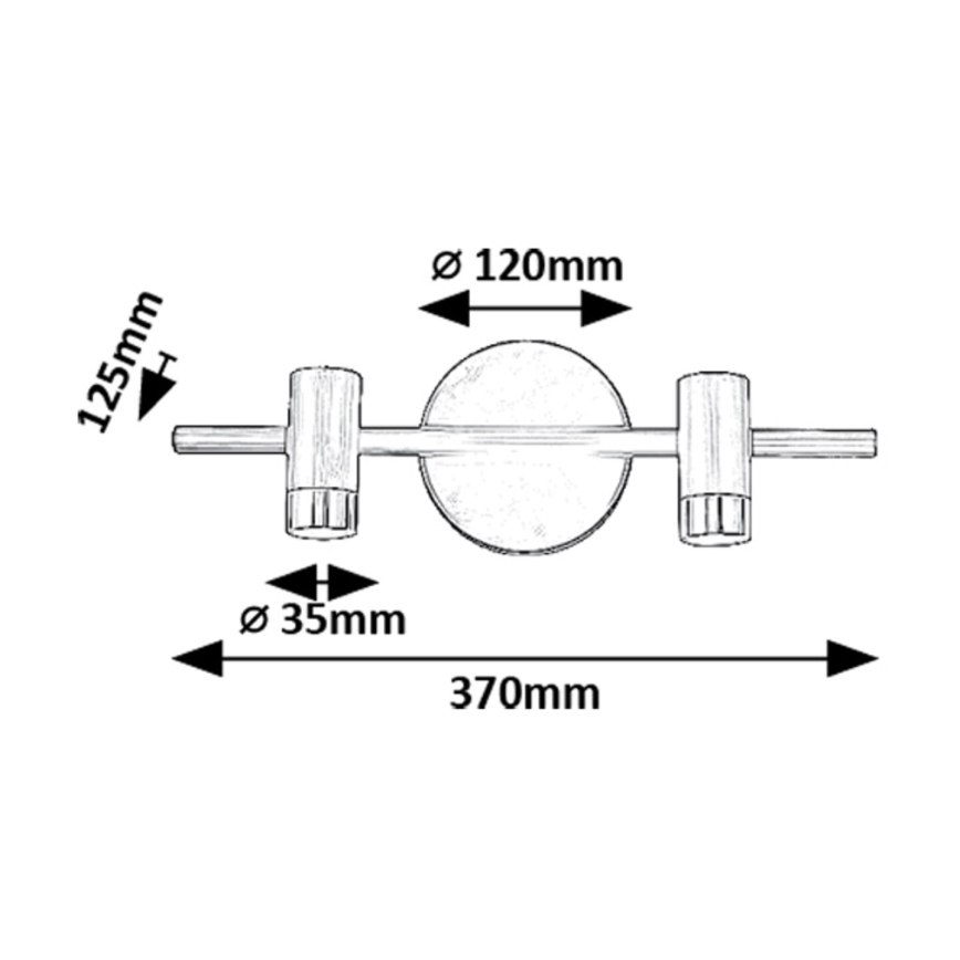 Rabalux - LED Nástěnné bodové svítidlo 2xLED/3W/230V 4000K