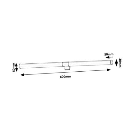 Rabalux - LED Koupelnové osvětlení zrcadla LED/8W/230V IP44 60 cm
