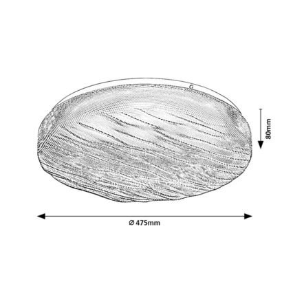 Rabalux - LED Koupelnové stropní svítidlo LED/36W/230V IP44 4000K pr. 47,5 cm