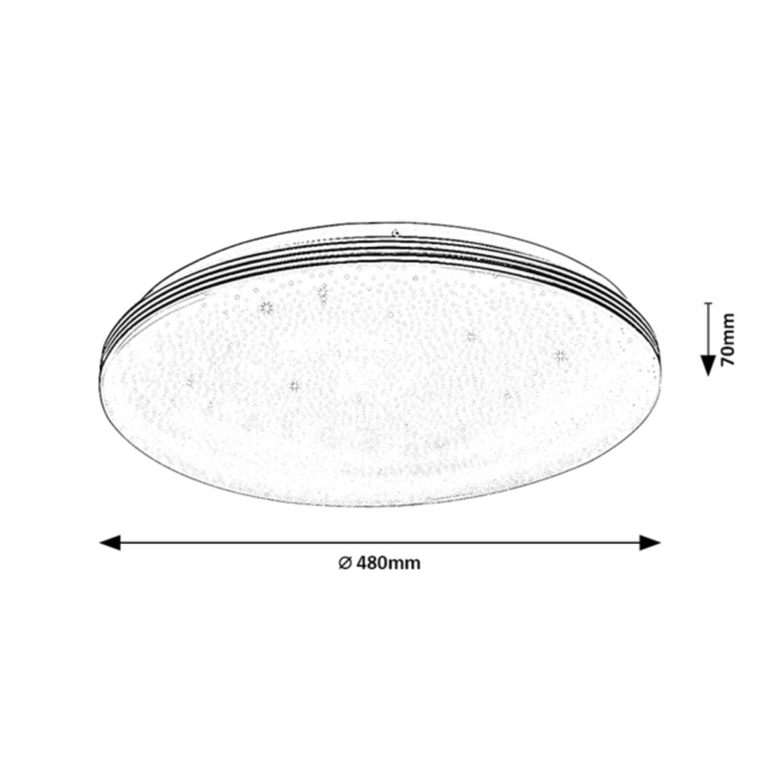 Rabalux - LED Koupelnové stropní svítidlo LED/40W/230V IP44 4000K pr. 48 cm