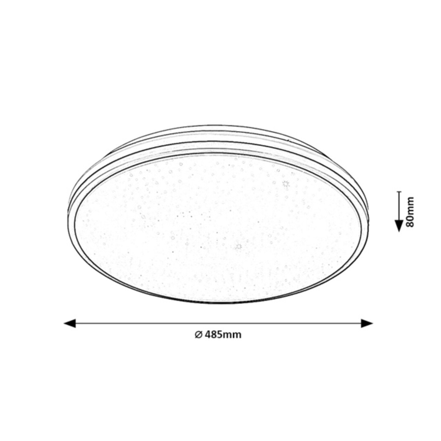 Rabalux - LED Koupelnové stropní svítidlo LED/40W/230V IP44 4000K pr. 48,5 cm