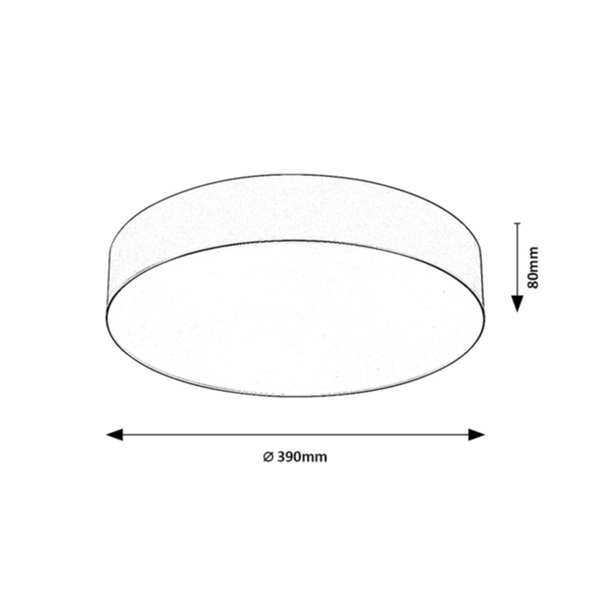 Rabalux - Venkovní stropní svítidlo 3xE27/9W/230V pr. 39 cm IP43 černá