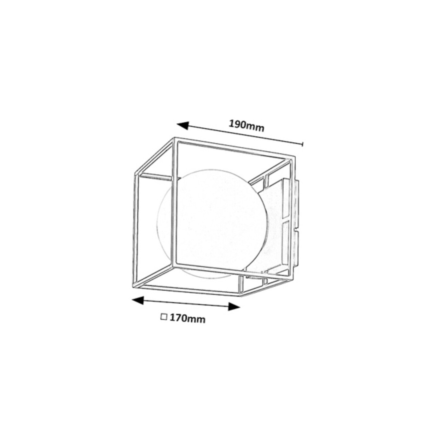 Rabalux - Venkovní nástěnné svítidlo 1xE14/15W/230V IP44 černá