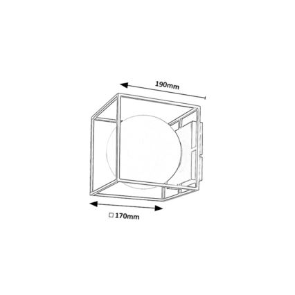 Rabalux - Venkovní nástěnné svítidlo 1xE14/15W/230V IP44 zlatá