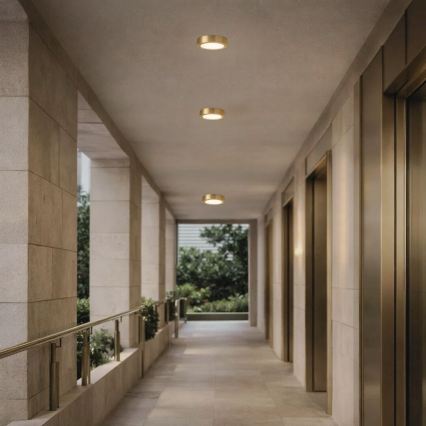 Rabalux - LED Koupelnové stropní svítidlo LED/7W/230V pr. 12 cm IP44 zlatá