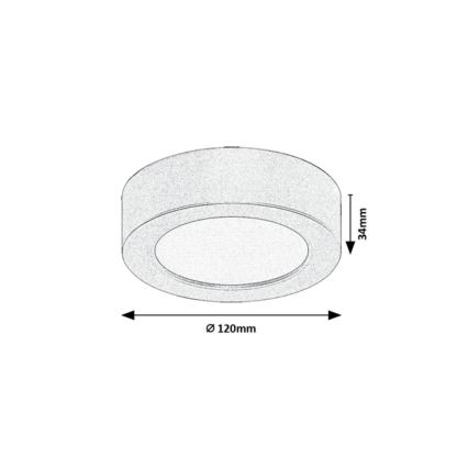 Rabalux - LED Koupelnové stropní svítidlo LED/7W/230V pr. 12 cm IP44 zlatá