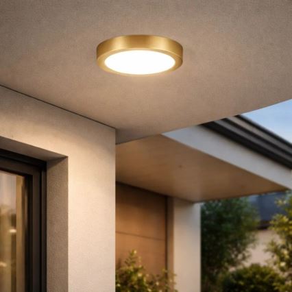 Rabalux - LED Koupelnové stropní svítidlo LED/30W/230V pr. 30 cm IP44 zlatá