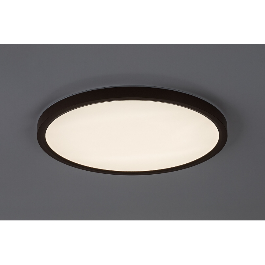 Rabalux - LED Koupelnové stropní svítidlo LED/24W/230V 3000/4000/6000K pr. 40 cm IP44 hnědá