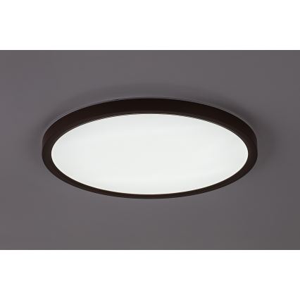 Rabalux - LED Koupelnové stropní svítidlo LED/24W/230V 3000/4000/6000K pr. 40 cm IP44 hnědá