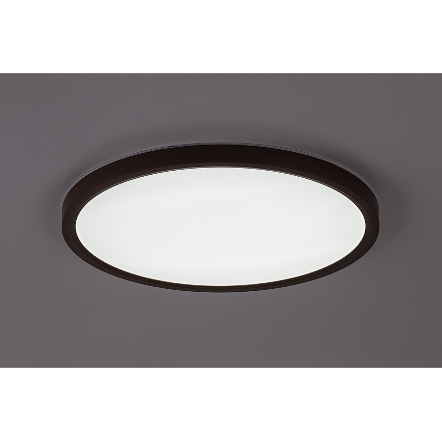 Rabalux - LED Koupelnové stropní svítidlo LED/24W/230V 3000/4000/6000K pr. 40 cm IP44 hnědá