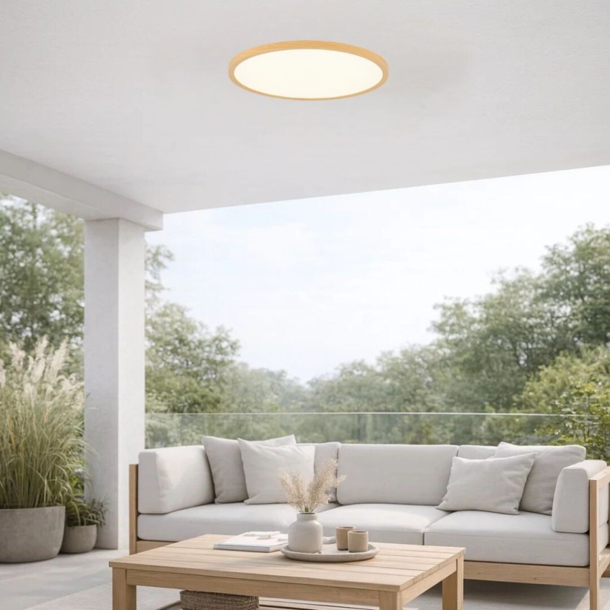 Rabalux - LED Koupelnové stropní svítidlo LED/24W/230V 3000/4000/6000K pr. 40 cm IP44 béžová