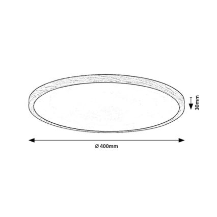 Rabalux - LED Koupelnové stropní svítidlo LED/24W/230V 3000/4000/6000K pr. 40 cm IP44 béžová