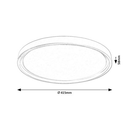 Rabalux - LED Stmívatelné stropní svítidlo LED/31W/230V IP40 3000-6500K pr. 41,5 cm + dálkové ovládání