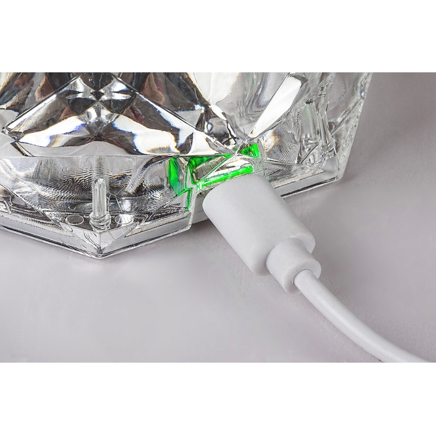 Rabalux 76015 - LED RGB Stmívatelná stolní nabíjecí lampa SIGGY LED/1,5W/3,7V 800 mAh