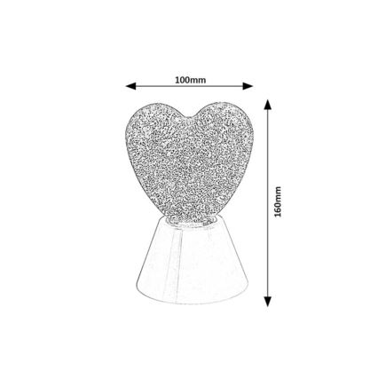Rabalux - LED RGB Dekorační lampa LED/0,8W/3xAA srdce