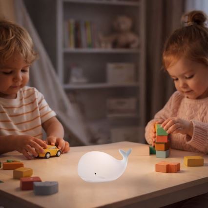 Rabalux - LED RGB Dotykové noční světlo LED/0,05W/1xCR2032 velryba