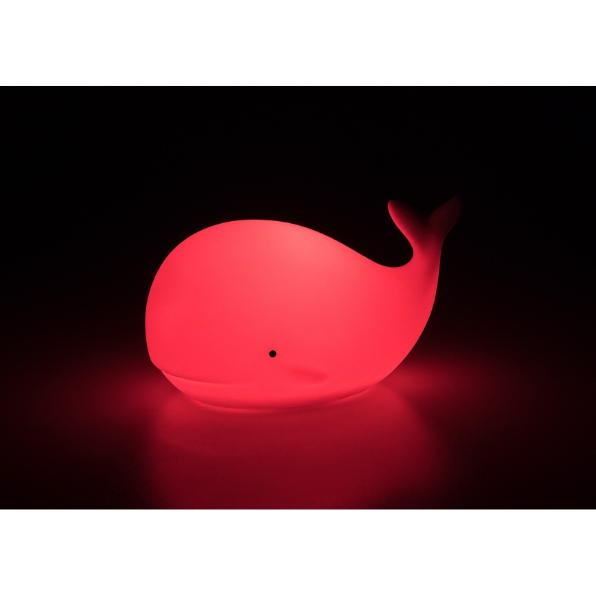 Rabalux - LED RGB Dotykové noční světlo LED/0,05W/1xCR2032 velryba