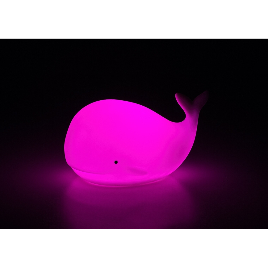 Rabalux - LED RGB Dotykové noční světlo LED/0,05W/1xCR2032 velryba