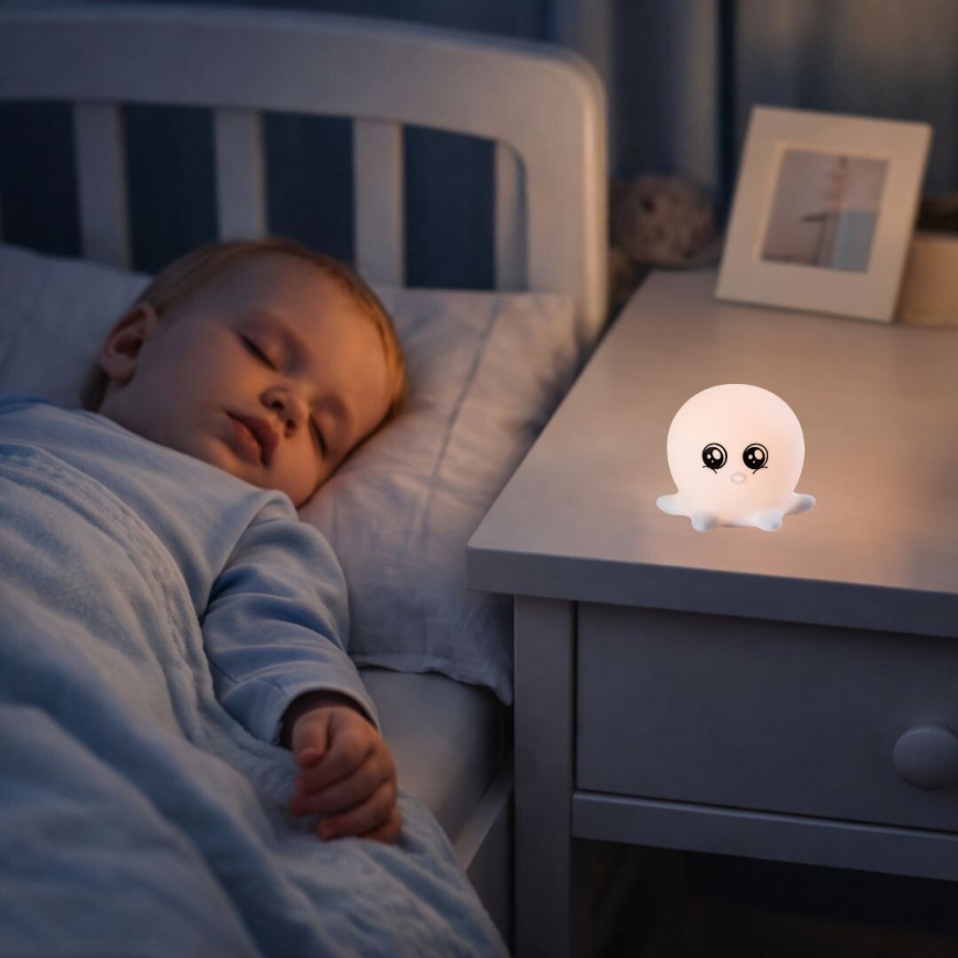 Rabalux - LED RGB Dotykové noční světlo LED/0,05W/1xCR2032 chobotnice