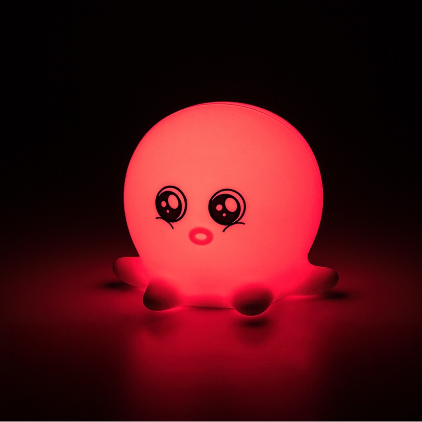 Rabalux - LED RGB Dotykové noční světlo LED/0,05W/1xCR2032 chobotnice