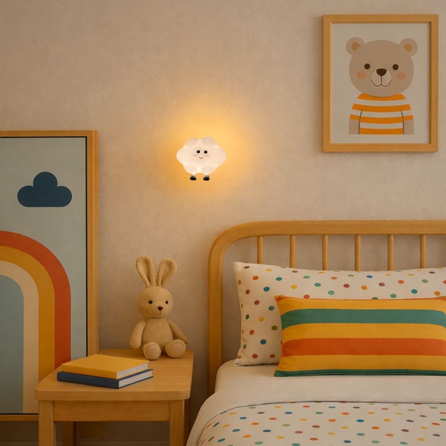 Rabalux - LED Stmívatelné nabíjecí dotykové dětské noční světlo LED/2,7W/5V 200 mAh mrak
