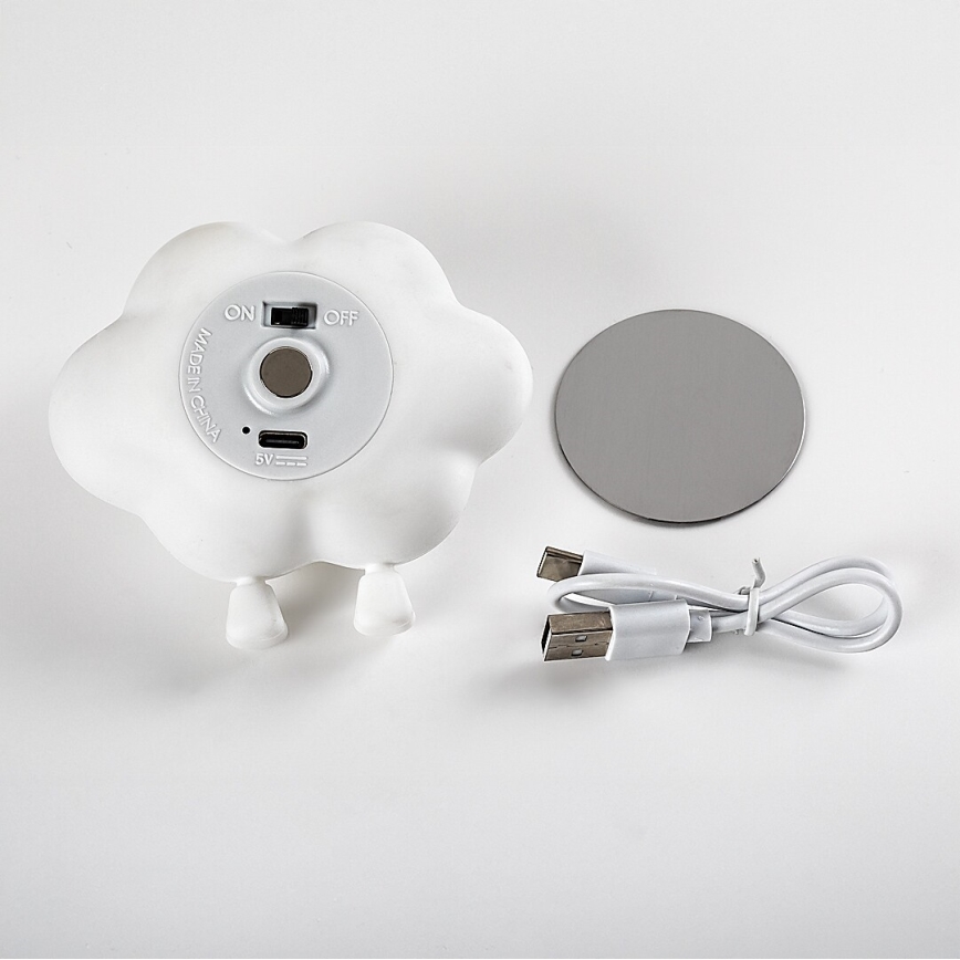 Rabalux - LED Stmívatelné nabíjecí dotykové dětské noční světlo LED/2,7W/5V 200 mAh mrak