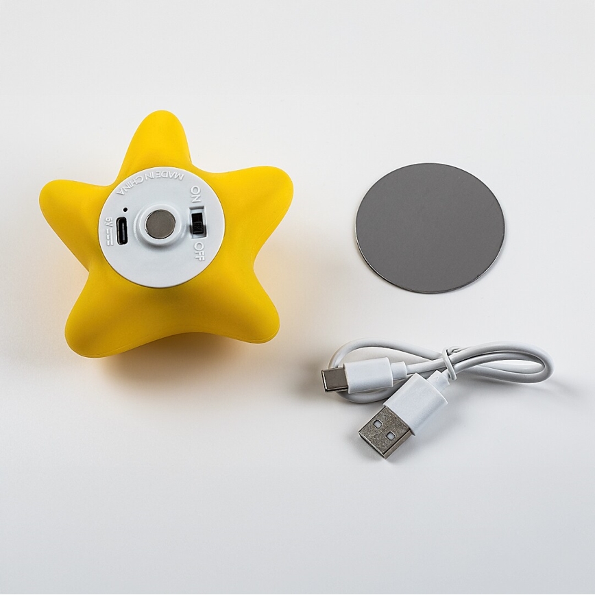 Rabalux - LED Stmívatelné nabíjecí dotykové dětské noční světlo LED/2,7W/5V 200 mAh hvězda