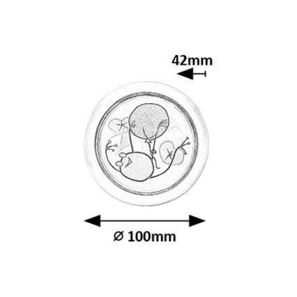 Rabalux - LED Dětské noční světlo LED/0,3W/2xAA 6000K