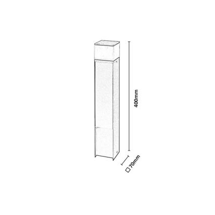 Rabalux - LED Venkovní lampa se 2 zásuvkami LED/10W/230V IP44