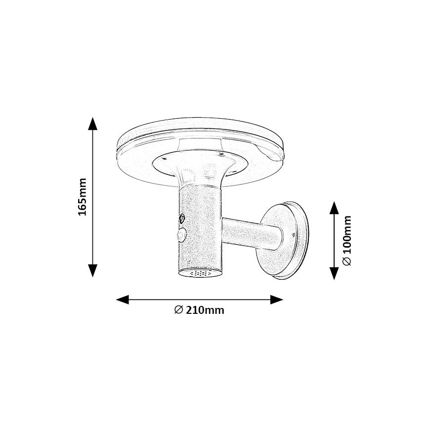 Rabalux - LED Solární svítidlo se senzorem LED/10W/3,7V IP44