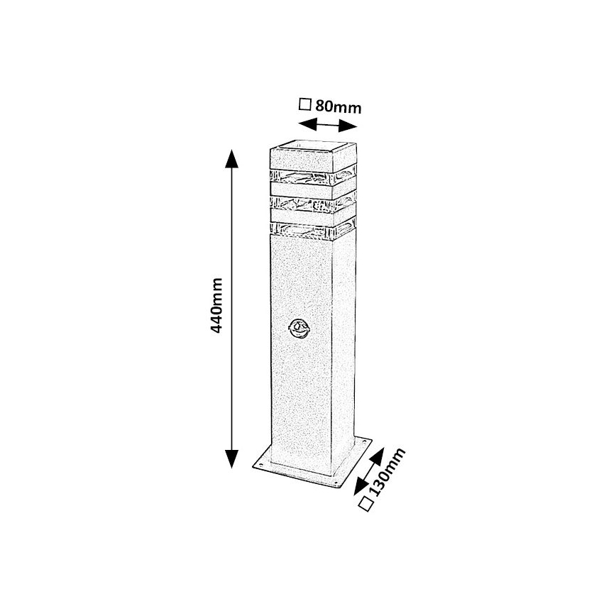 Rabalux - Venkovní lampa se senzorem 1xE27/12W/230V IP44