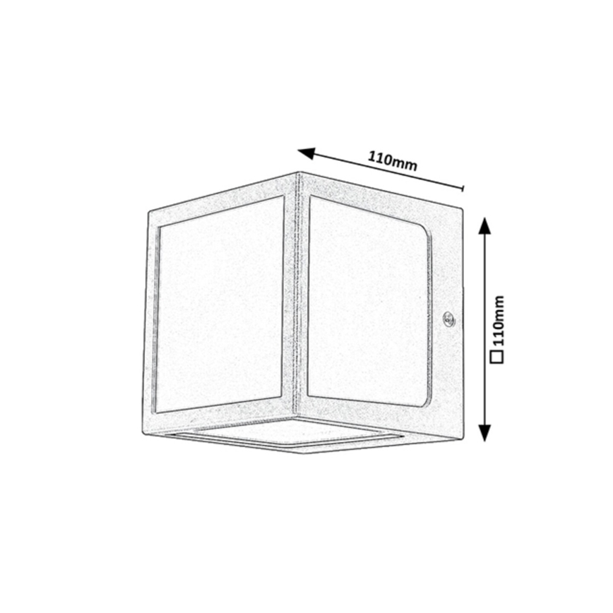 Rabalux - LED Venkovní nástěnné svítidlo LED/10W/230V IP54 antracit
