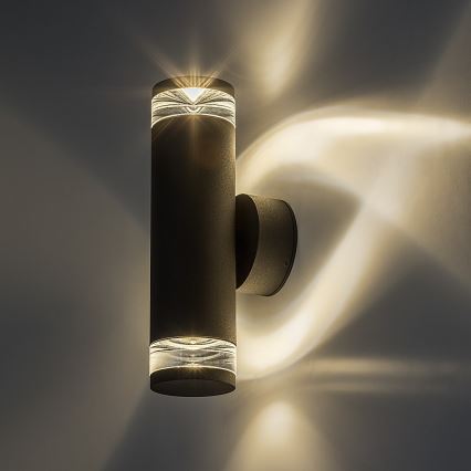 Rabalux - Venkovní nástěnné svítidlo 2xGU10/10W/230V IP54 antracit