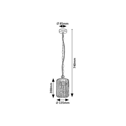 Rabalux - Venkovní lustr 1xE27/40W/230V IP44