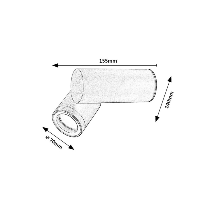Rabalux - Venkovní nástěnné svítidlo 1xGU10/35W/230V IP44