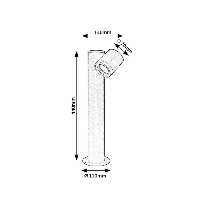 Rabalux - Venkovní lampa 1xGU10/35W/230V IP44