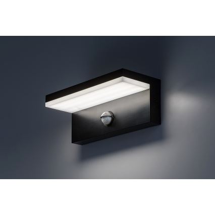 Rabalux - LED Venkovní nástěnné svítidlo se senzorem LED/9W/230V 2700/4000/6500K IP54 černá