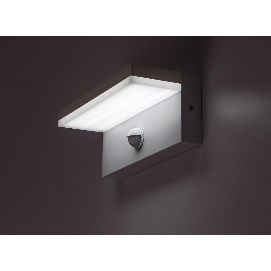 Rabalux - LED Venkovní nástěnné svítidlo se senzorem LED/9W/230V 2700/4000/6500K IP54 bílá